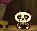Mini Panda Lamp With Customized Name