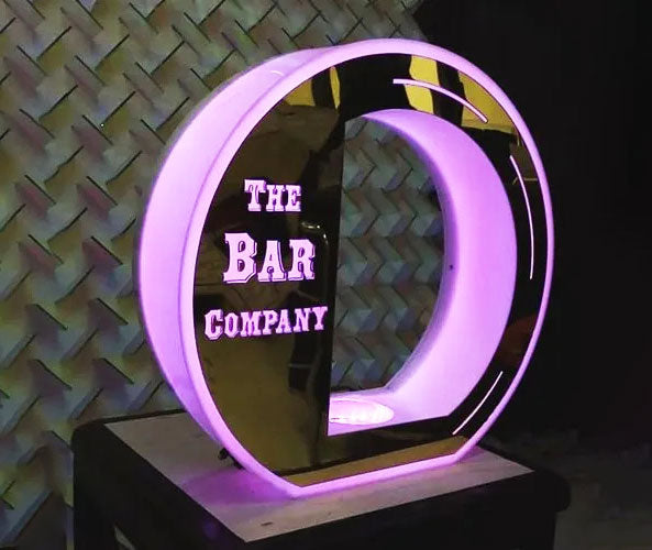 LED Display Acrylic Bottle Presenter for Bar