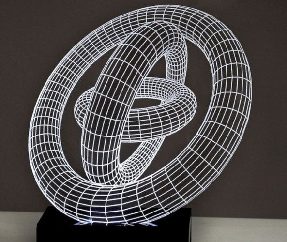 Spiral 3d Illusion Led Lamp