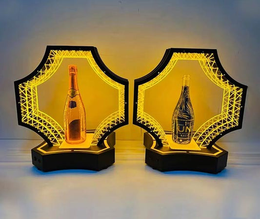 Factory Wholesale Rechargeable Custom Acrylic Led Champagne Gorifier Display