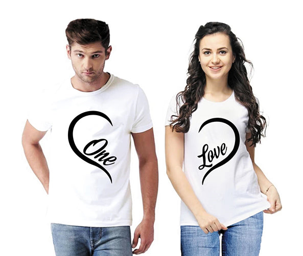 Love Couple T-Shirt White