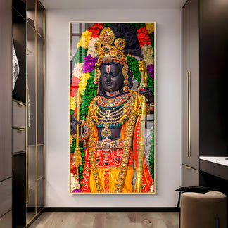 JAI SHREE RAM Premium Acrylic Glow Light Frame