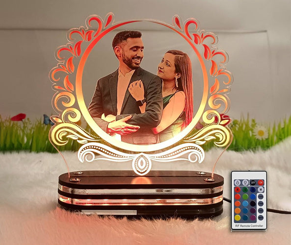 Anniversary Gift Multicolor Photo Lamp