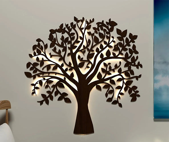 Glowing Tree Backlit wall Art Night Light