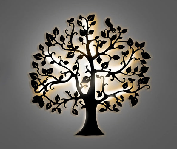 Glowing Tree Backlit wall Art Night Light