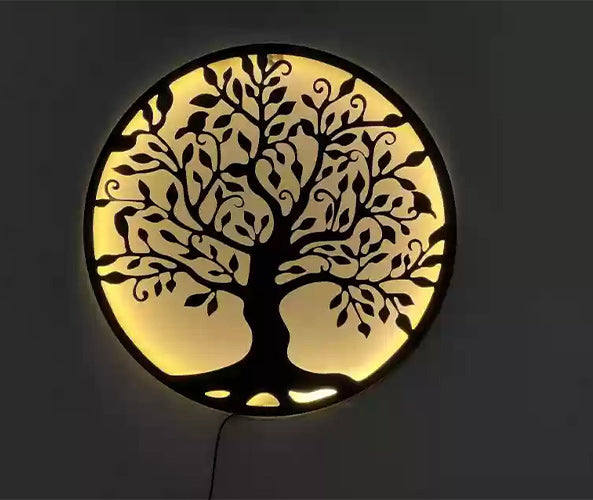 Glowing Tree Backlit wall Art Night Light