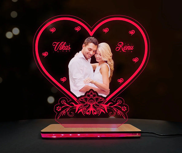 Couple 3D Acrylic Multi-LED Lamp