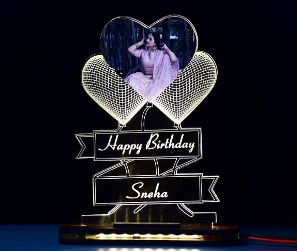 Heart Photo Acrylic 3D Illusion LED Lamp