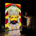 Khatu Shyam Premium Acrylic Glow Light Frame