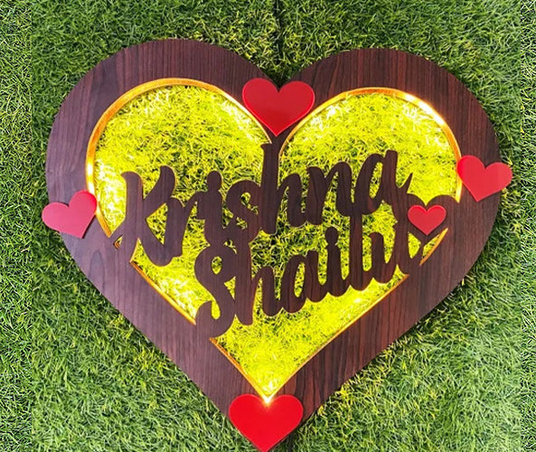 Personalized Custom Wooden Heart Shape