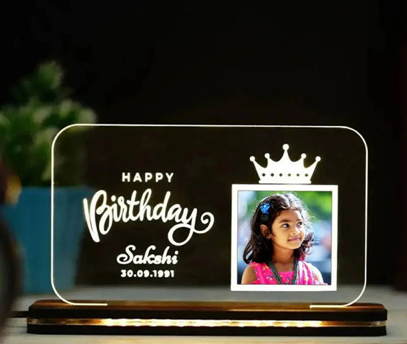 Personalized LED Birthday Lamp for Kids