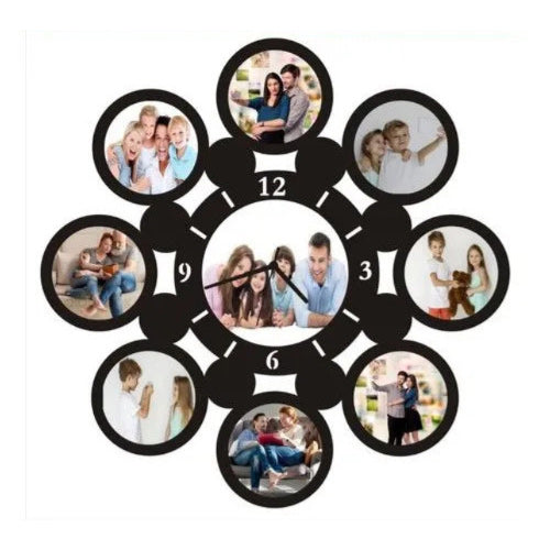 Personalized Wall Clocks with 9 Pictures