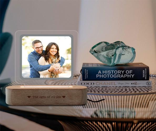 Personalized Memory-Lit LED Photo Lamp