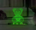 Teddy acrylic 3D lamp