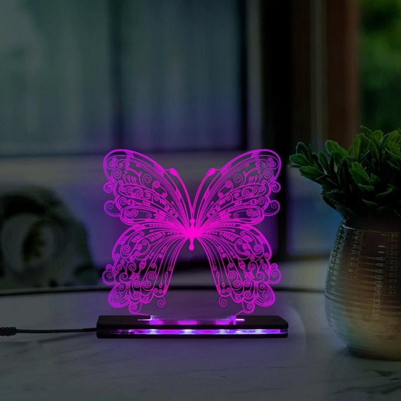 Butterfly Acrylic 3D Lamp