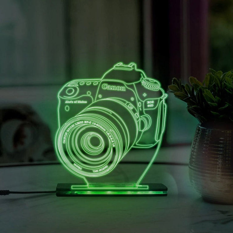 Camera 3D acrylic lamp