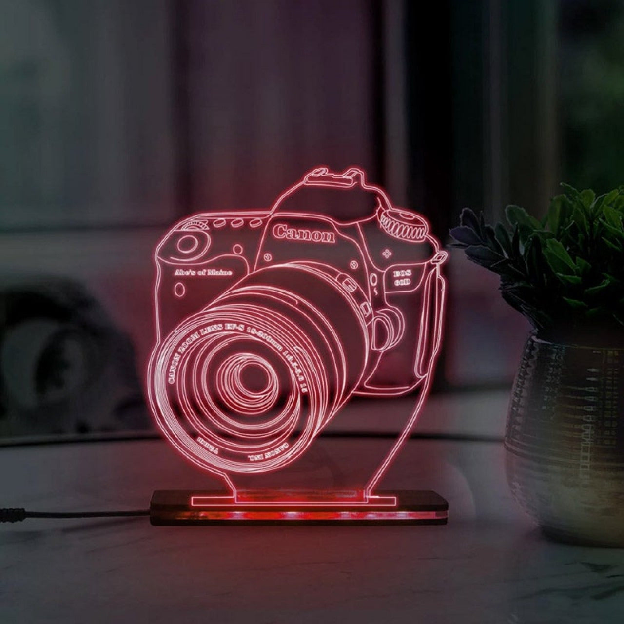 Camera 3D acrylic lamp