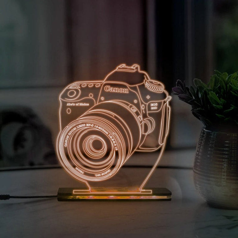 Camera 3D acrylic lamp