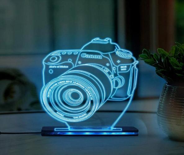 Camera 3D acrylic lamp