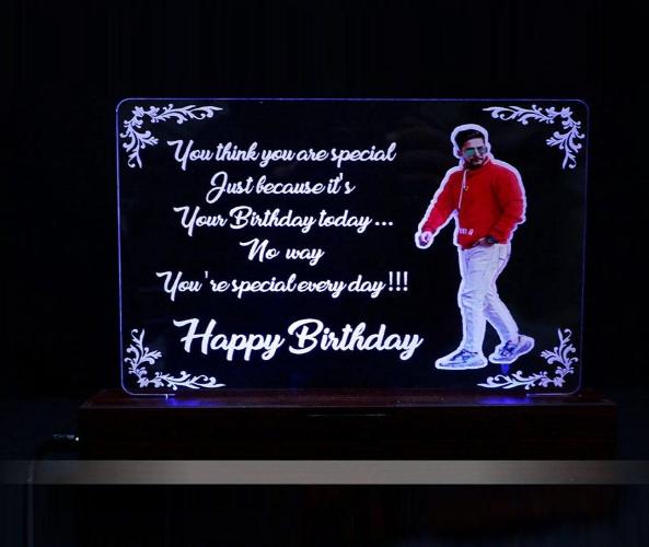 Happy Birthday Acrylic 3D Lamp