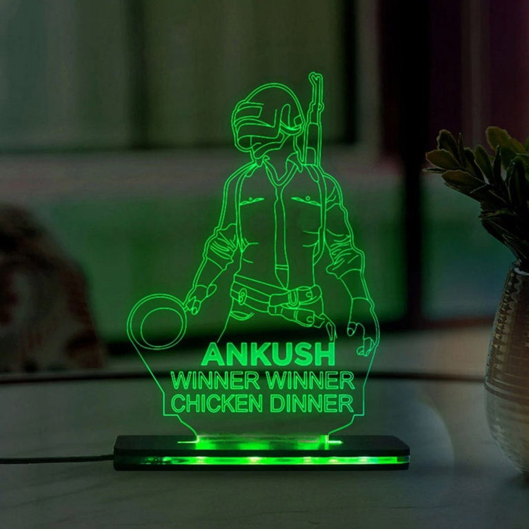 PUBG Love Acrylic 3D Lamp