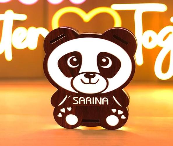 Valentines Special Panda LED