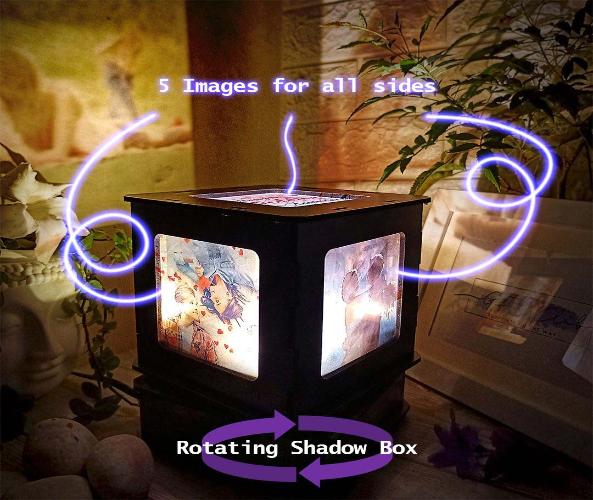 Shadow Box Rotate Photo Lamp