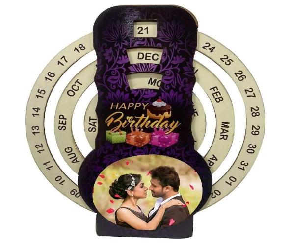 Wooden Sublimation Calendar for Birthday & Anniversary