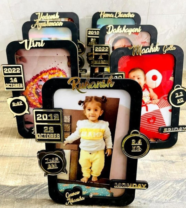 Black & Golden Acrylic Photo Frame