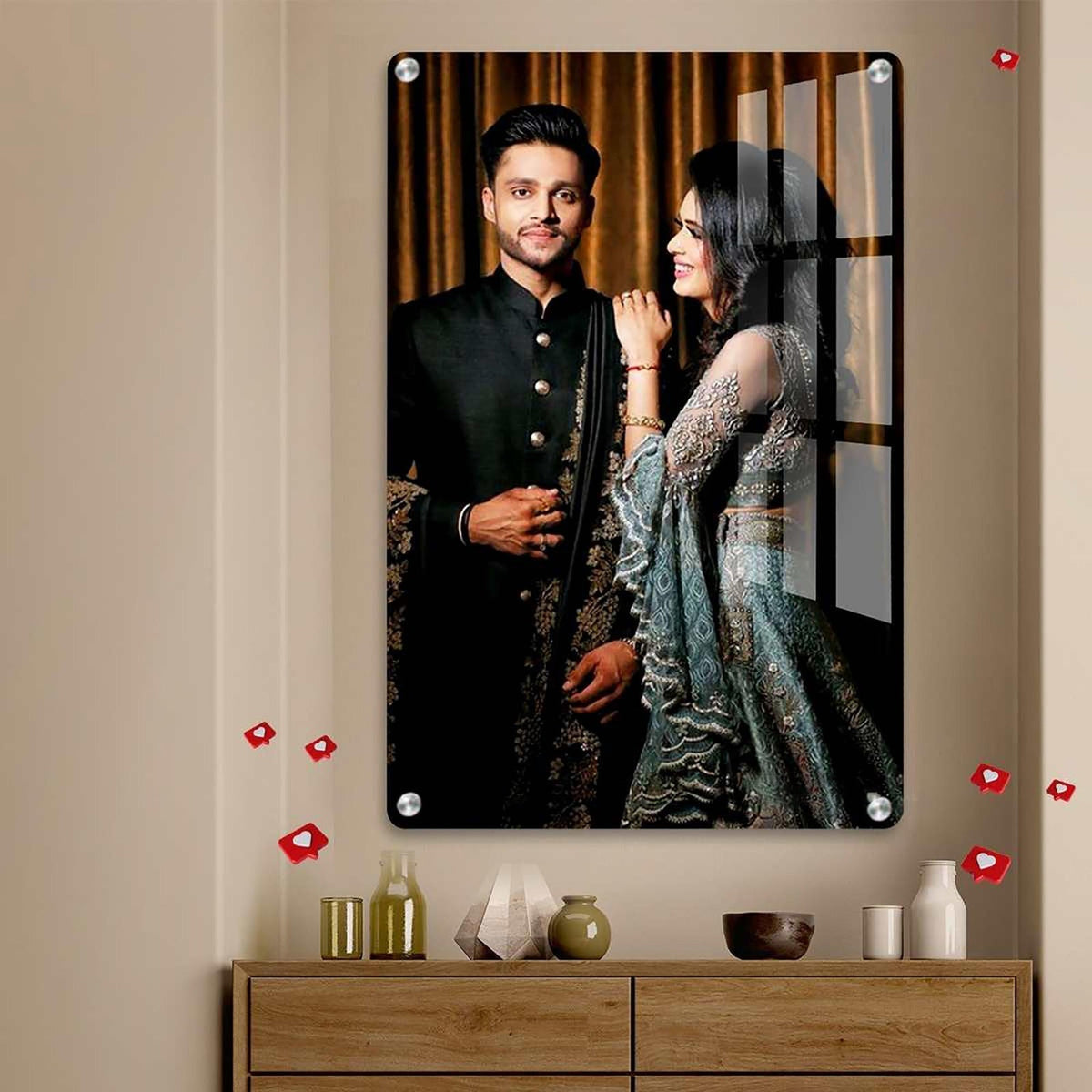 Customised Acrylic Couple Wall Photo