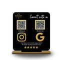 2 QR Black Colour Standee