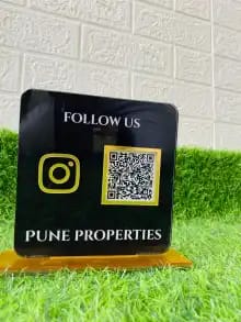 2 QR Black Colour Standee