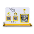 2-in-1 QR Horizontal Standee with Payment QR