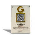 1 Qr Frosted Standee