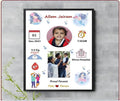 Wooden Personalized Baby Birth Photo Frame | Baby Birth Details Memory Frame | Birthday Gift Photo Frame, Wall Mount