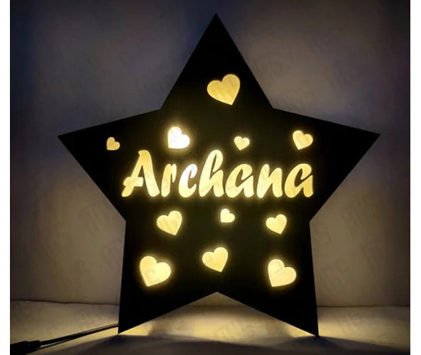 Star Wooden Lamp