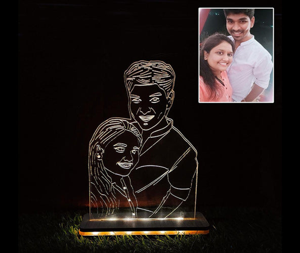 Personalized Photo Engraved 3D Illusion