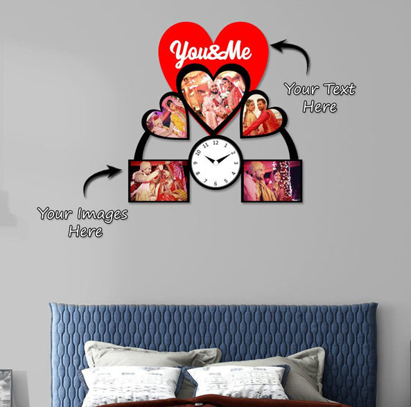 Couple Special Photo Wall Clock