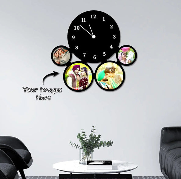 Customized Couple Photo Wall Clock