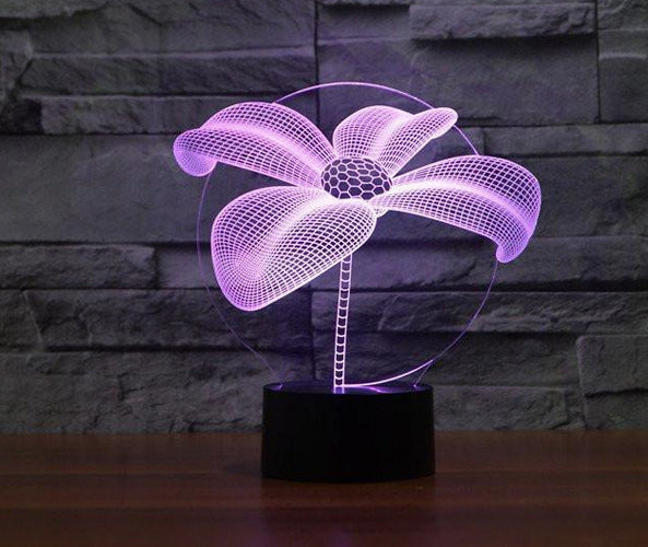 Flower 3d Illusion Lamp