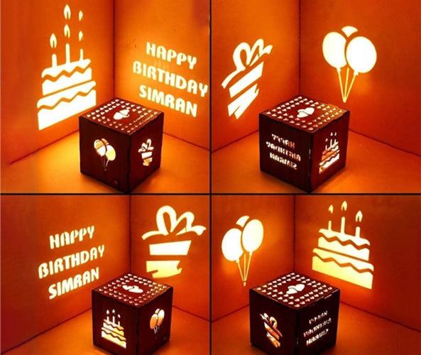 Happy Birthday Shadow Lamp