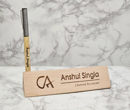 Personalized Wooden Pen Stand