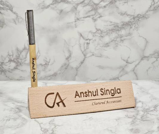 Personalized Wooden Pen Stand