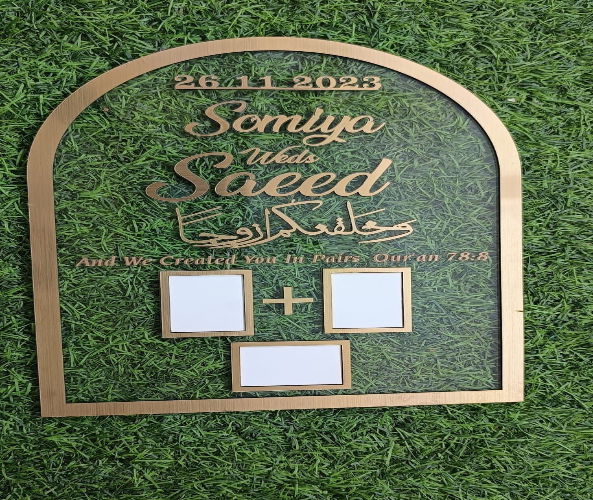 Nikah Thumb Print Board