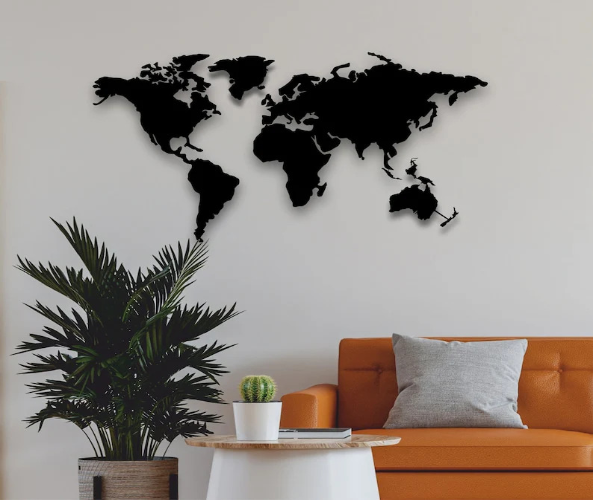 World Map wallart