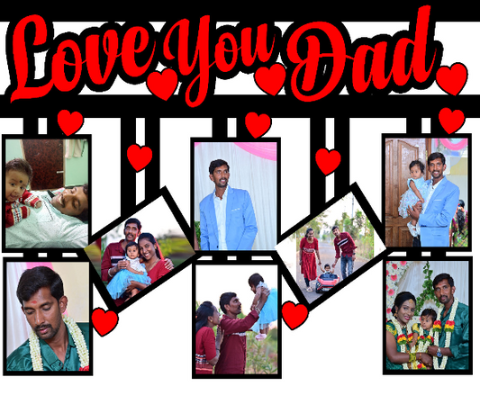 Love U Dad Sublimation Frame