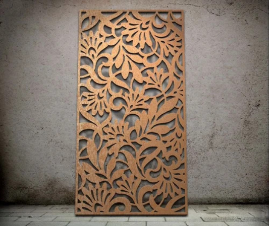 Brown MDF Jali Cutting