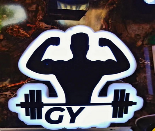 Gym Acrylic LED Sign Board