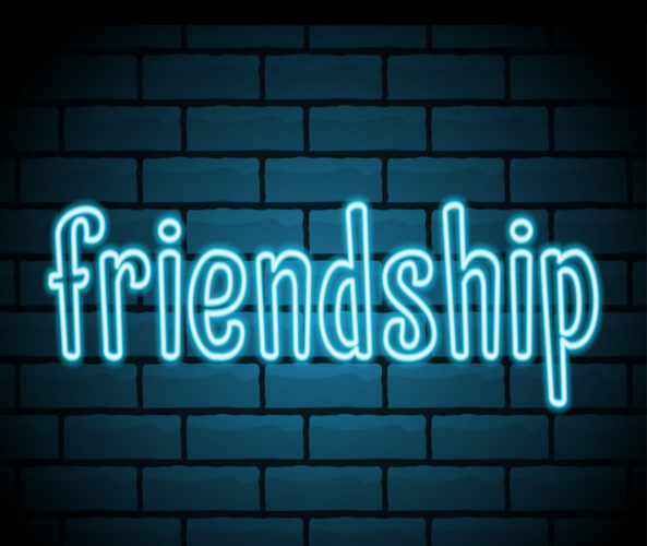 Large Friends Neon Light Sign