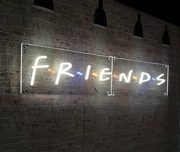 Large Friends Neon Light Sign